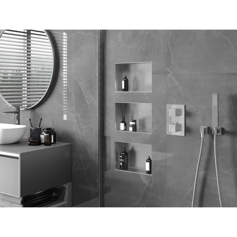 Mexen X-Wall-NR niche sans rebord 30 x 20 cm, inox - 1911302010