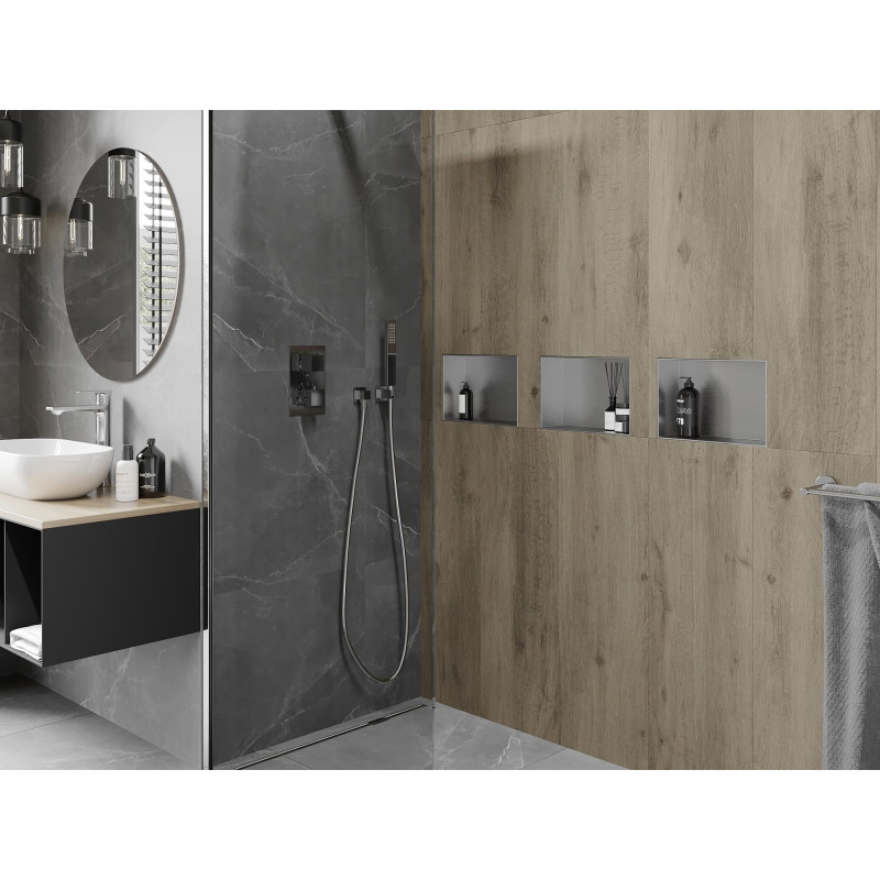 Mexen X-Wall-NR niche sans rebord 30 x 20 cm, inox - 1911302010