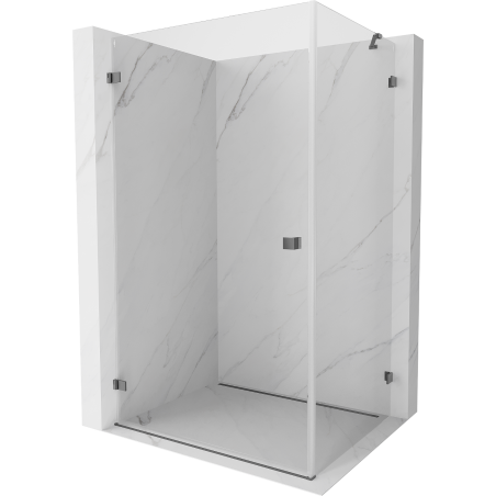 Mexen Lunar-B cabine de douche battante gauche 85 x 80 cm, transparent, gun metal - 832-085-080-95-00-L