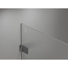 Mexen Lunar-B cabine de douche battante gauche 85 x 80 cm, transparent, gun metal - 832-085-080-95-00-L
