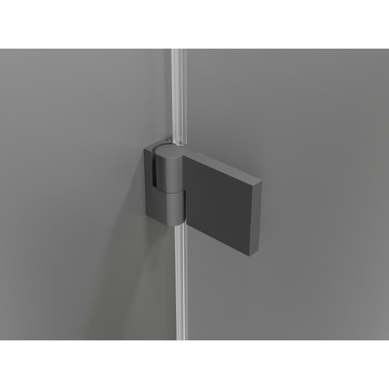 Mexen Lunar-B cabine de douche battante gauche 85 x 80 cm, transparent, gun metal - 832-085-080-95-00-L