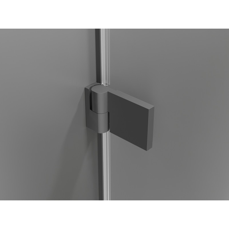 Mexen Lunar-B cabine de douche battante gauche 85 x 80 cm, transparent, gun metal - 832-085-080-95-00-L