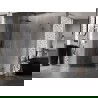 Mexen Lunar-B cabine de douche battante gauche 90 x 80 cm, transparent, gun metal - 832-090-080-95-00-L
