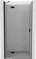 Mexen Mist-H porte de douche pivotante gauche 90 cm, transparent, noir - 8A5-090-000-70-00-L