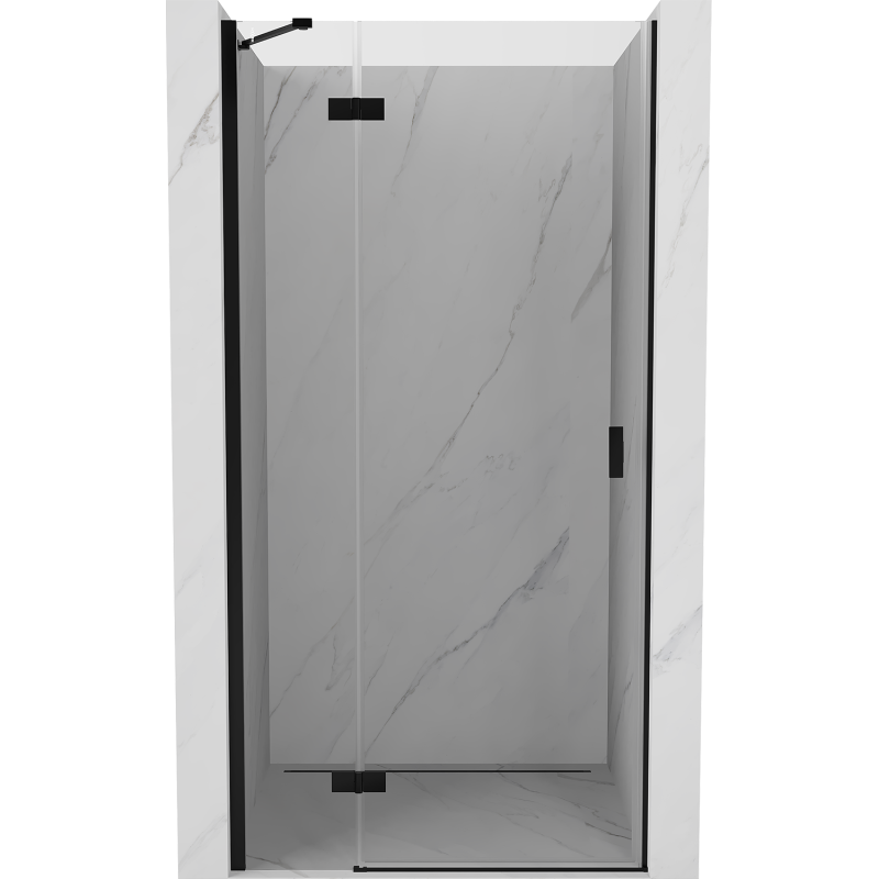 Mexen Mist-H porte de douche battante gauche 115 cm, transparent, noir - 8A5-115-000-70-00-L