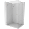 Cabine de douche pivotante gauche Mexen Lunar-B 100 x 70 cm, transparent, nickel brossé - 832-100-070-97-00-L