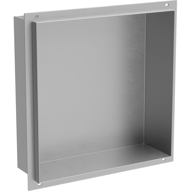 Mexen X-Wall-NR étagère encastrée sans rebord 30 x 30 cm, inox - 1911303010