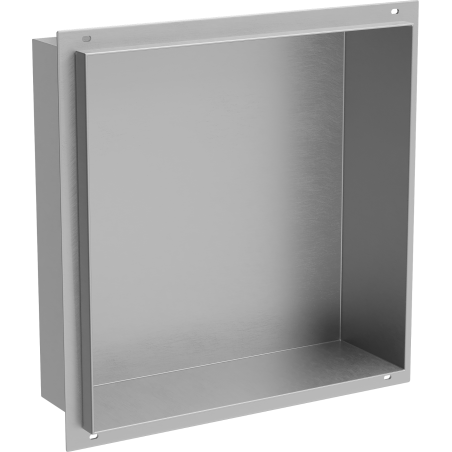 Mexen X-Wall-NR étagère encastrée sans bride 30 x 30 cm, inox - 1911303010