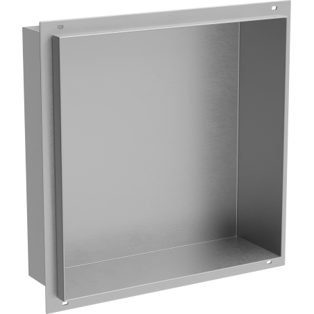 Mexen X-Wall-NR étagère encastrée sans rebord 30 x 30 cm, inox - 1911303010