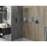 Mexen X-Wall-NR étagère encastrée sans rebord 30 x 30 cm, inox - 1911303010