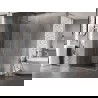 Mexen Lunar-B cabine de douche battante gauche 95 x 80 cm, transparent, nickel brossé - 832-095-080-97-00-L