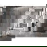 Mexen Lunar-B cabine de douche battante gauche 95 x 80 cm, transparent, nickel brossé - 832-095-080-97-00-L