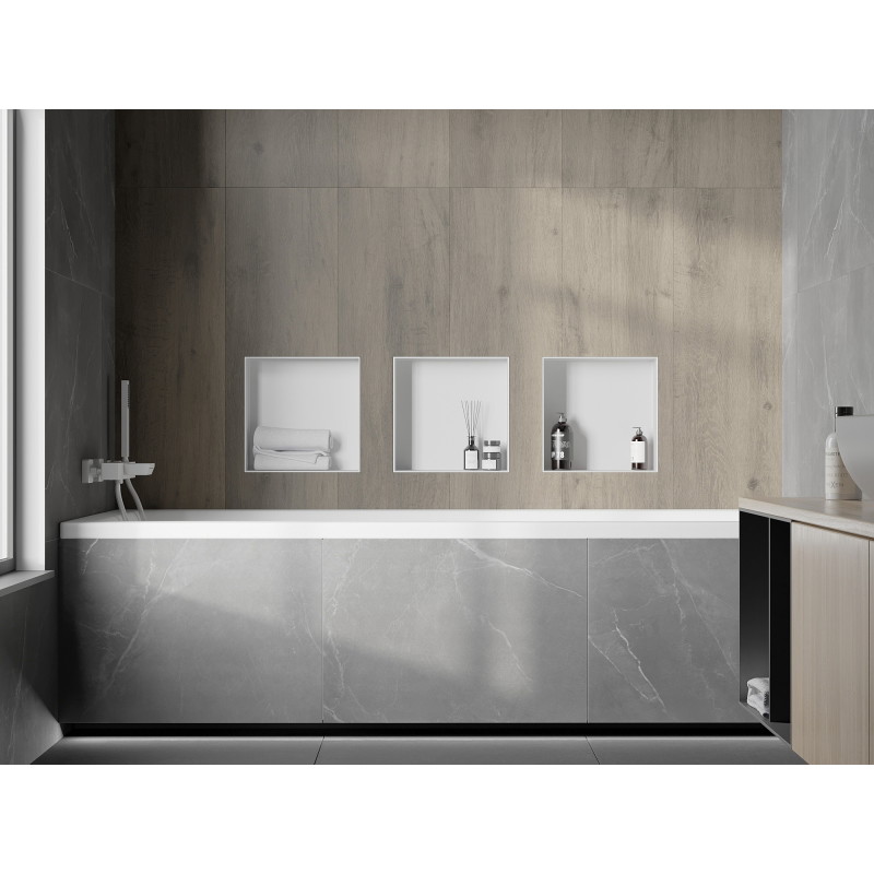 Mexen X-Wall-NR étagère encastrée sans collerette 30 x 30 cm, blanche - 1921303010