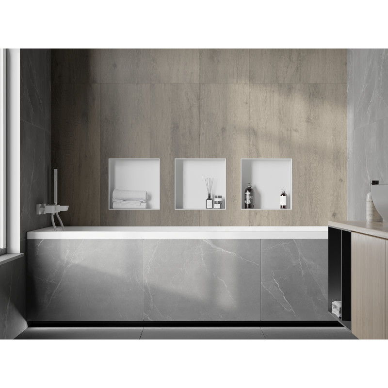 Mexen X-Wall-NR étagère encastrée sans rebord 30 x 30 cm, blanche - 1921303010