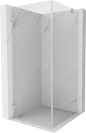 Mexen Lunar-B cabine de douche pivotante gauche 100 x 100 cm, transparent, nickel brossé - 832-100-100-97-00-L