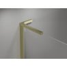 Mexen Mist-H L Duo cabine de douche pivotante droite 75 x 90 cm, transparent, doré - 8A5L-075L-090P-50-00