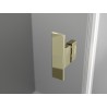 Mexen Mist-H L Duo cabine de douche pivotante droite 75 x 90 cm, transparent, doré - 8A5L-075L-090P-50-00