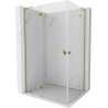 Mexen Mist-H L Duo cabine de douche pivotante gauche 100 x 95 cm, transparent, doré - 8A5L-100L-095P-50-00