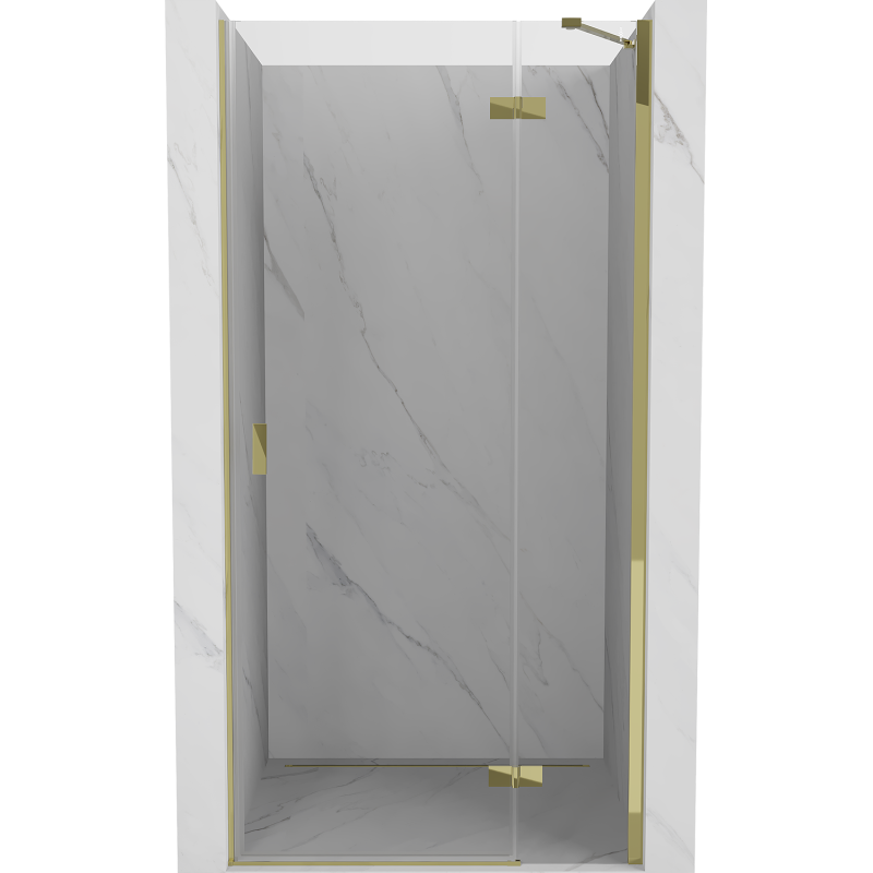 Mexen Mist-H porte de douche pivotantes à droite 95 cm, transparentes, dorées - 8A5-095-000-50-00-P
