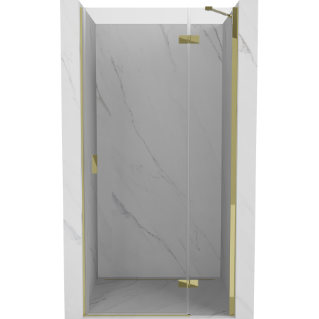 Mexen Mist-H porte de douche pivotante droite 115 cm, transparente, dorée - 8A5-115-000-50-00-P