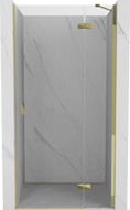 Mexen Mist-H porte de douche pivotante droite 115 cm, transparente, dorée - 8A5-115-000-50-00-P