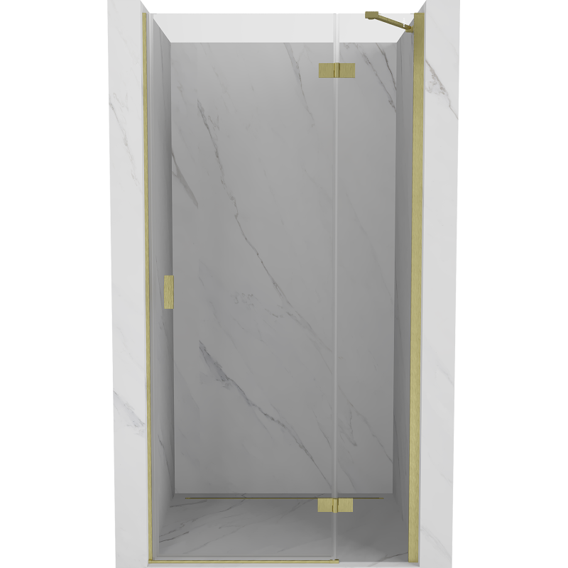 Mexen Mist-H porte de douche pivotante droite 95 cm, transparent, doré brossé - 8A5-095-000-55-00-P