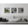 Mexen X-Wall-NR étagère encastrée sans rebord avec tablette 30 x 30 cm, inox - 1911303010S