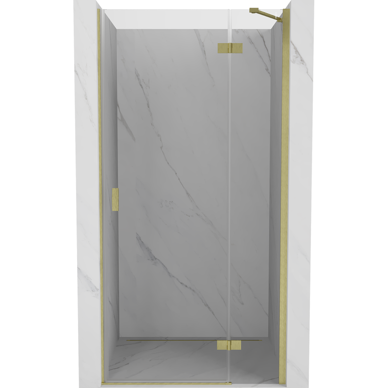 Mexen Mist-H porte de douche pivotante droite 110 cm, transparent, or brossé - 8A5-110-000-55-00-P