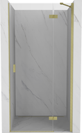 Mexen Mist-H porte de douche pivotante droite 115 cm, transparent, doré brossé - 8A5-115-000-55-00-P