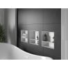 Mexen X-Wall-NR étagère encastrée sans collerette avec étagère 30 x 30 cm, blanc - 1921303010S