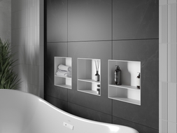 Mexen X-Wall-NR niche murale sans bride avec étagère 30 x 30 cm, blanche - 1921303010S