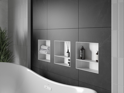 Mexen X-Wall-NR niche sans bride avec étagère 30 x 30 cm, blanche - 1921303010S