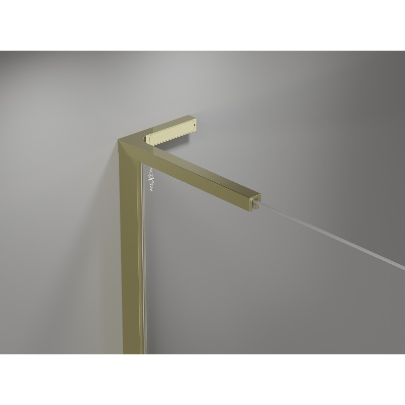 Mexen Mist-H L Duo cabine de douche pivotante droite 85 x 105 cm, transparent, doré - 8A5L-085L-105P-50-00