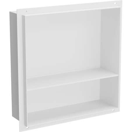 Mexen X-Wall-NR niche murale sans bride avec étagère 30 x 30 cm, blanche - 1921303010S