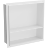 Mexen X-Wall-NR étagère encastrée sans collerette avec étagère 30 x 30 cm, blanc - 1921303010S