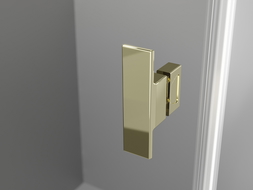 Mexen Mist-H L Duo cabine de douche pivotante 110 x 110 cm, transparent, or - 8A5L-110L-110P-50-00