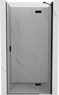 Mexen Mist-H porte de douche battante droite 80 cm, transparent, noir - 8A5-080-000-70-00-P