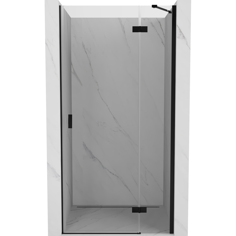 Mexen Mist-H porte de douche battante droite 85 cm, transparent, noir - 8A5-085-000-70-00-P