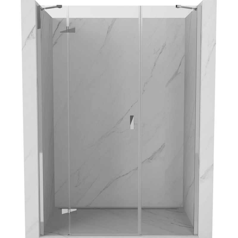 Mexen Mist-H porte de douche battante gauche 120 cm, transparent, chrome - 8A5-120-001-01-00-L