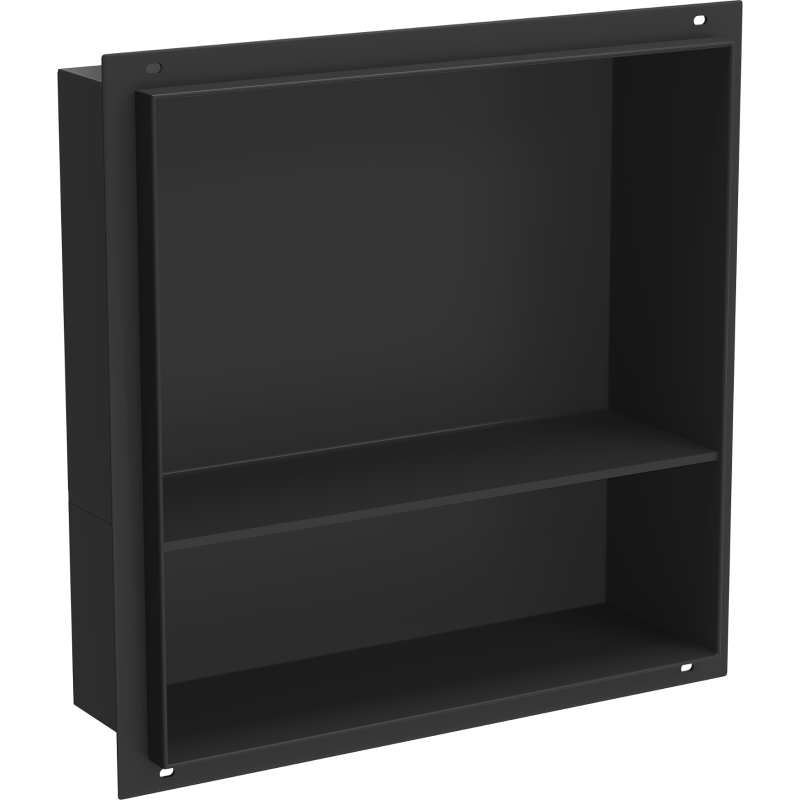 Mexen X-Wall-NR niche sans rebord avec étagère 30 x 30 cm, noir - 1971303010S