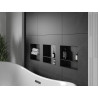 Mexen X-Wall-NR étagère encastrée sans rebord avec étagère 30 x 30 cm, noire - 1971303010S