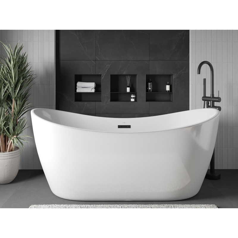 Mexen X-Wall-NR étagère encastrée sans rebord avec plateau 30 x 30 cm, noir - 1971303010S