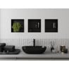 Mexen X-Wall-NR niche sans rebord avec étagère 30 x 30 cm, noir - 1971303010S