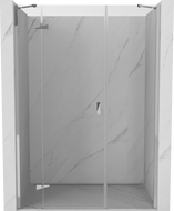 Mexen Mist-H porte de douche pivotante gauche 130 cm, transparent, chrome - 8A5-130-001-01-00-L
