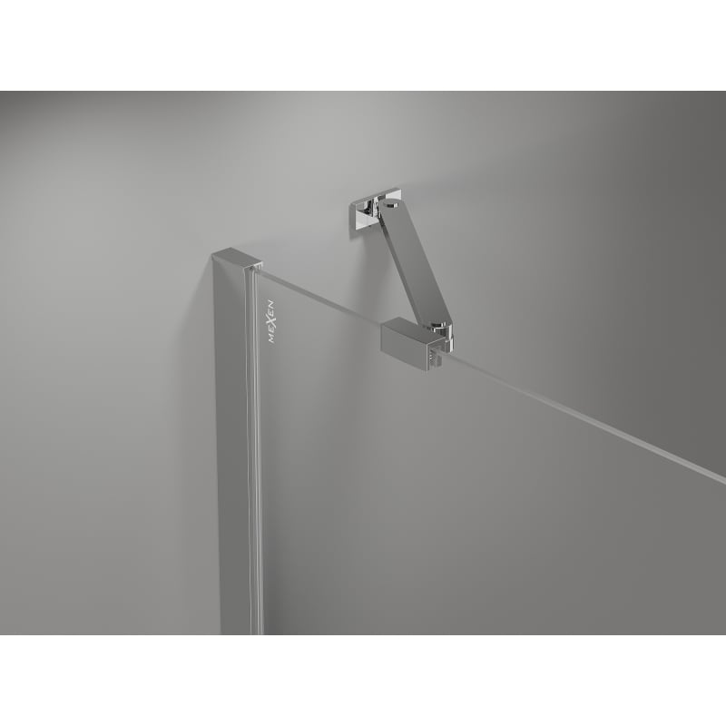 Mexen Mist-H porte de douche pivotante à gauche 135 cm, transparent, chrome - 8A5-135-001-01-00-L