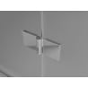 Mexen Mist-H porte de douche pivotante gauche 140 cm, transparent, chrome - 8A5-140-001-01-00-L