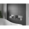 Mexen X-Wall-NR étagère encastrée sans collerette 45 x 20 cm, inox - 1911452010