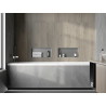 Mexen X-Wall-NR étagère encastrée sans collerette 45 x 20 cm, inox - 1911452010