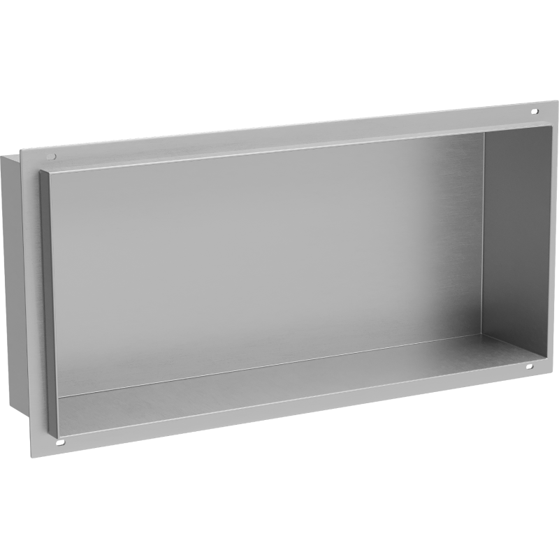 Mexen X-Wall-NR étagère encastrée sans collerette 45 x 20 cm, inox - 1911452010