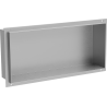Mexen X-Wall-NR étagère encastrée sans collerette 45 x 20 cm, inox - 1911452010
